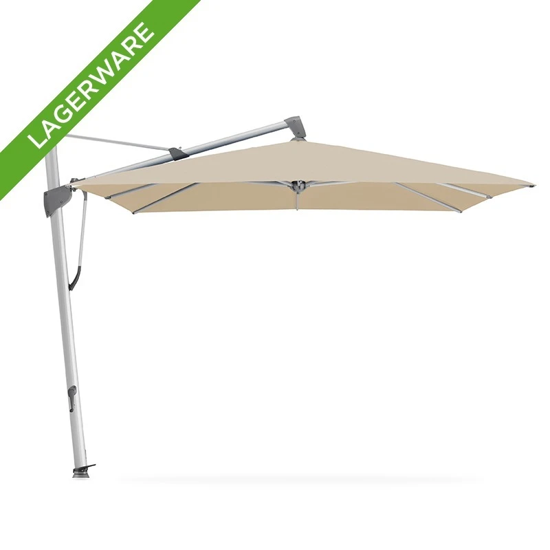 SOMBRANO® S+ Freiarm 350x350 cm, Cream/ Gestell eloxiert