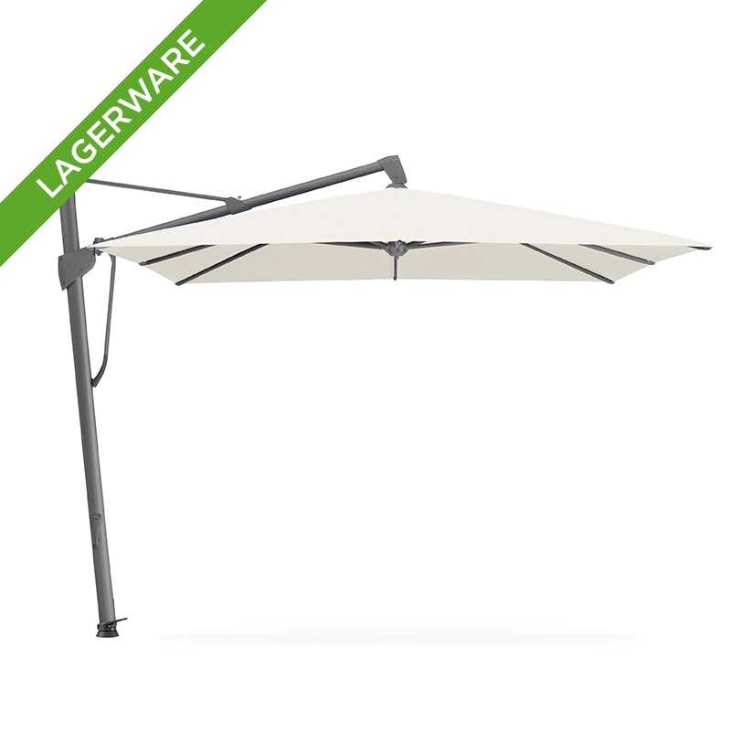 Glatz SOMBRANO® S+ Freiarmschirm 300x300 cm, Off White/ Gestell anthrazit