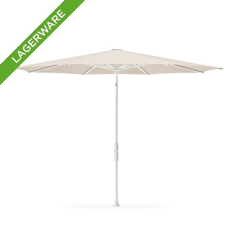 Glatz TWIST Schirm Ø 300 cm, Champagne/ Gestell matt weiß